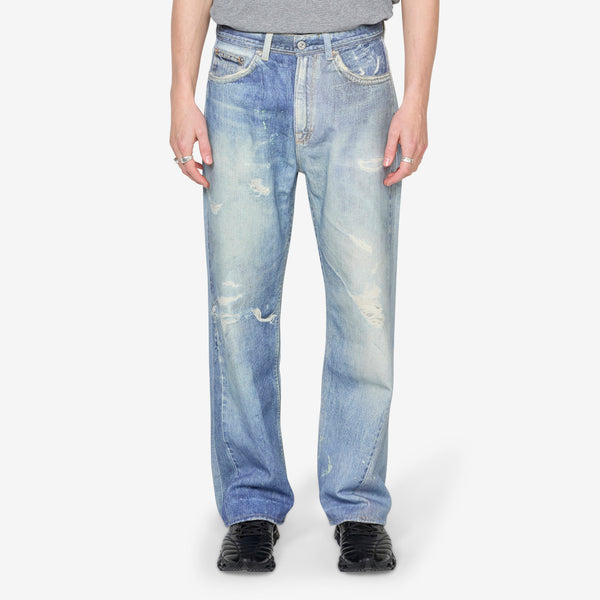Third Cut Jeans Digital Denim Print Pants