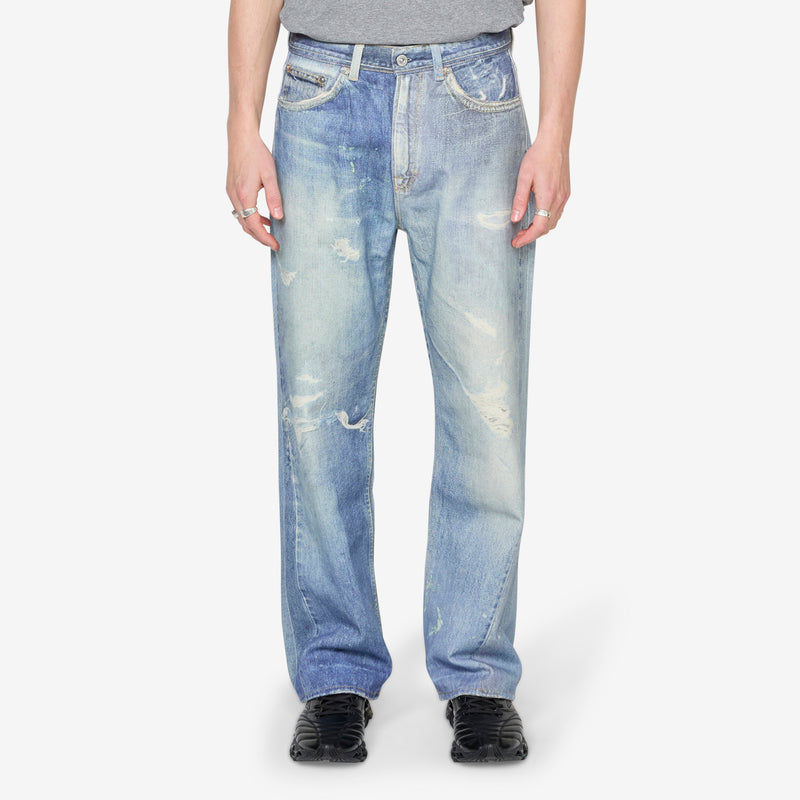 Third Cut Jeans Digital Denim Print Pants