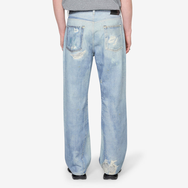 Third Cut Jeans Digital Denim Print Pants