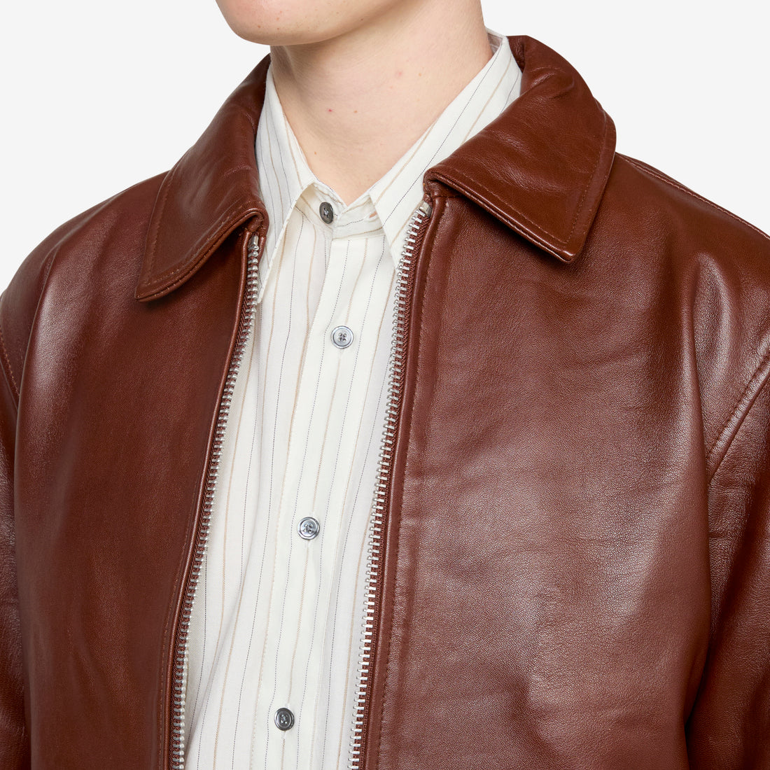 Short Leather Jacket Cognac Jackets