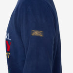 Skier Print Brushed Fleece Pullover RL Navy Multi