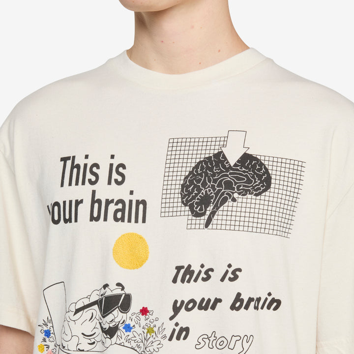 Grateful Short Sleeve T-Shirt Ecru Wish You Were Here