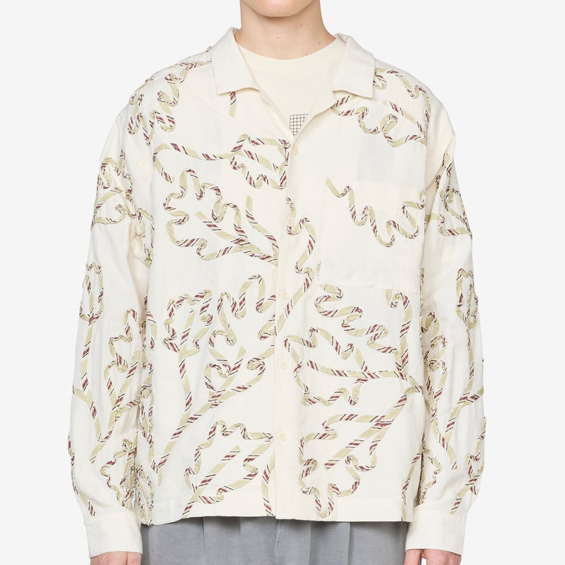 Greetings Longsleeve Shirt Sage Leaf Ribbon Shirts