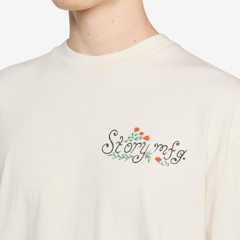 Grateful Short Sleeve T-Shirt Ecru Lesson Tees