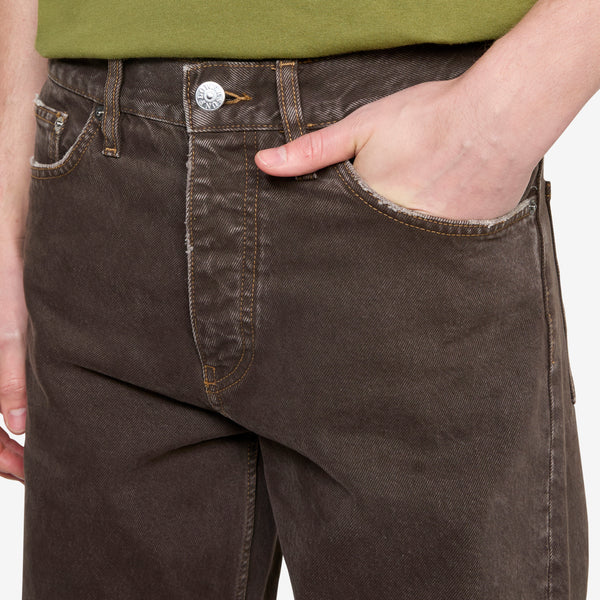 Loose Jeans Vintage Brown Pants