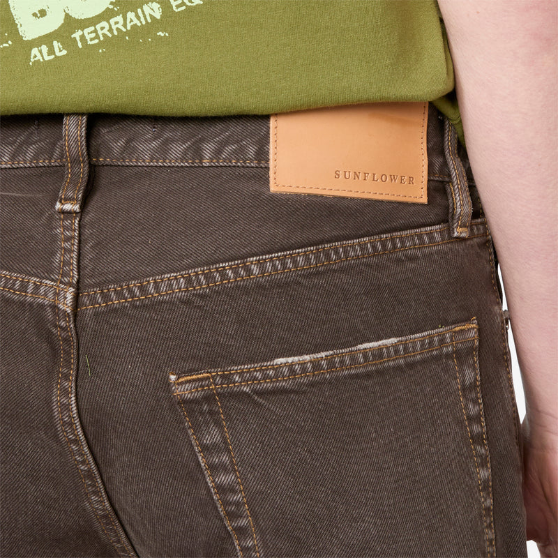 Loose Jeans Vintage Brown Pants