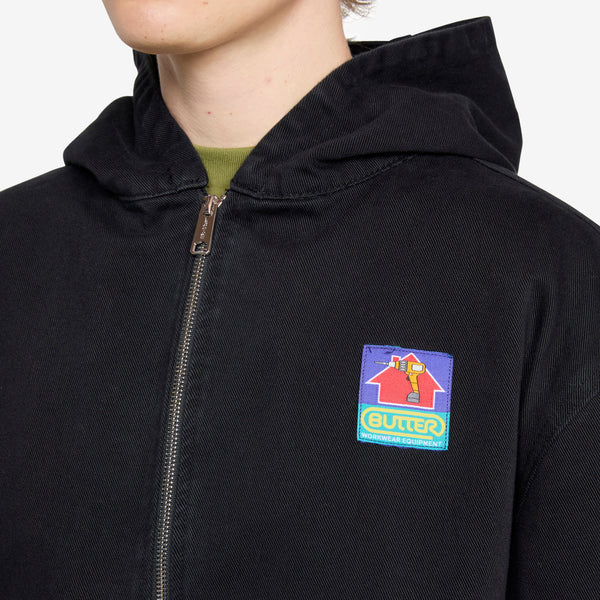 Work Jacket Washed Black Jackets