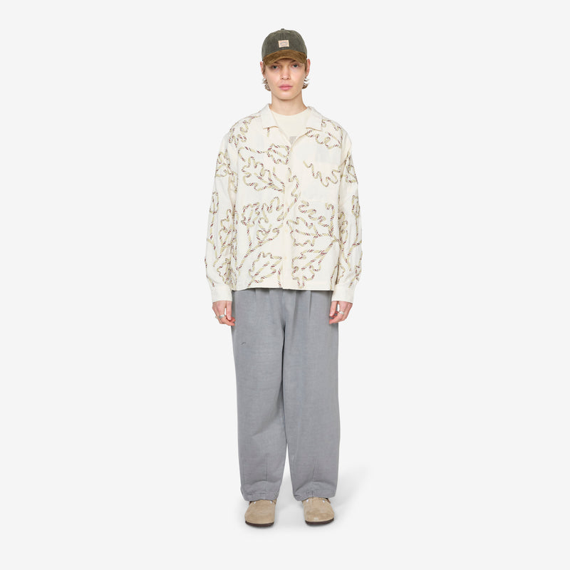 Greetings Longsleeve Shirt Sage Leaf Ribbon Shirts