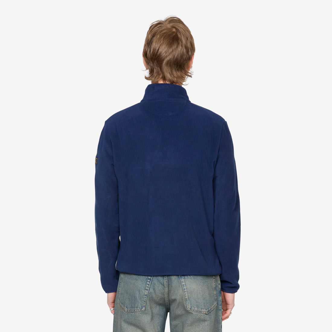 Skier Print Brushed Fleece Pullover RL Navy Multi Jumpers