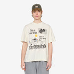 Grateful Short Sleeve T-Shirt Ecru Wish You Were Here