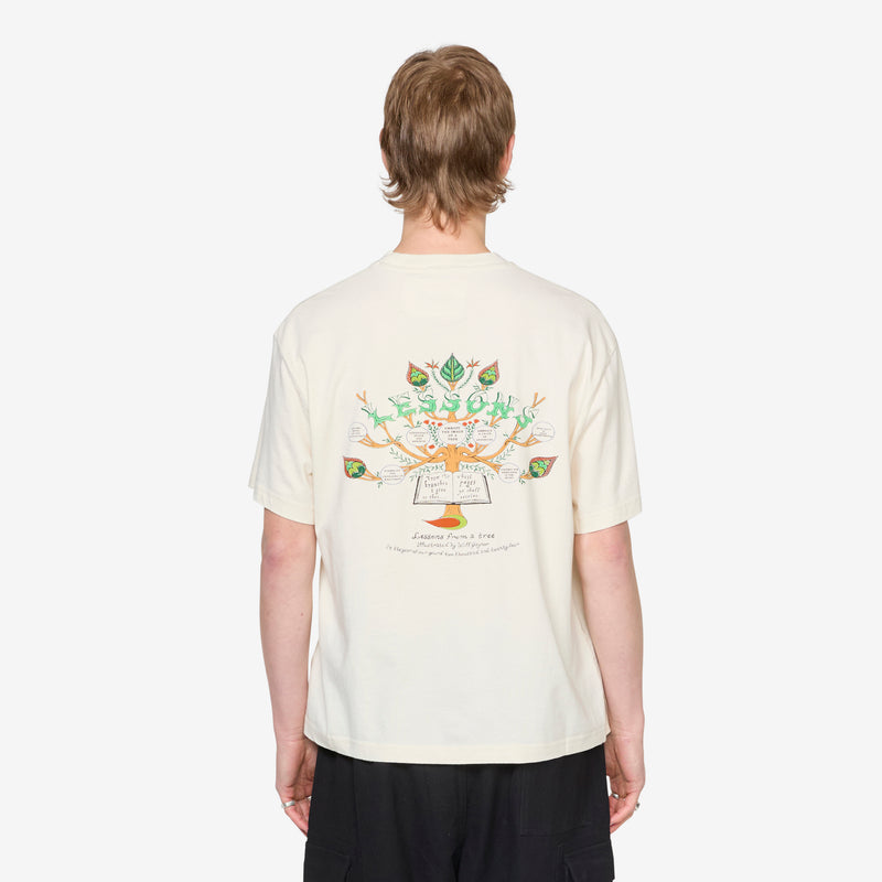 Grateful Short Sleeve T-Shirt Ecru Lesson Tees