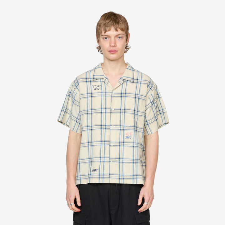 Greetings Shirt French Gingham Interrupted Front