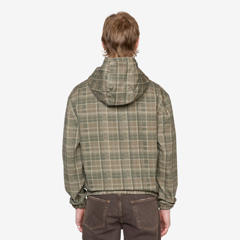 Work Jacket Washed Plaid Jackets