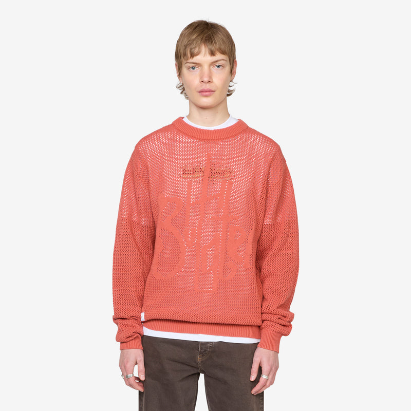 Scribble Knit Sweater Burnt Orange Jumpers