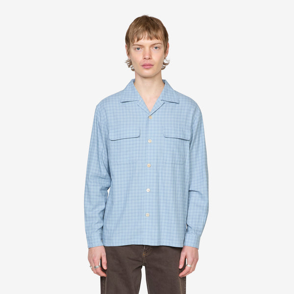 Pocket Shirt Blue Check Shirts