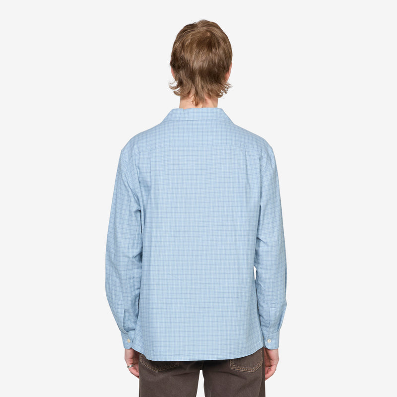 Pocket Shirt Blue Check Shirts