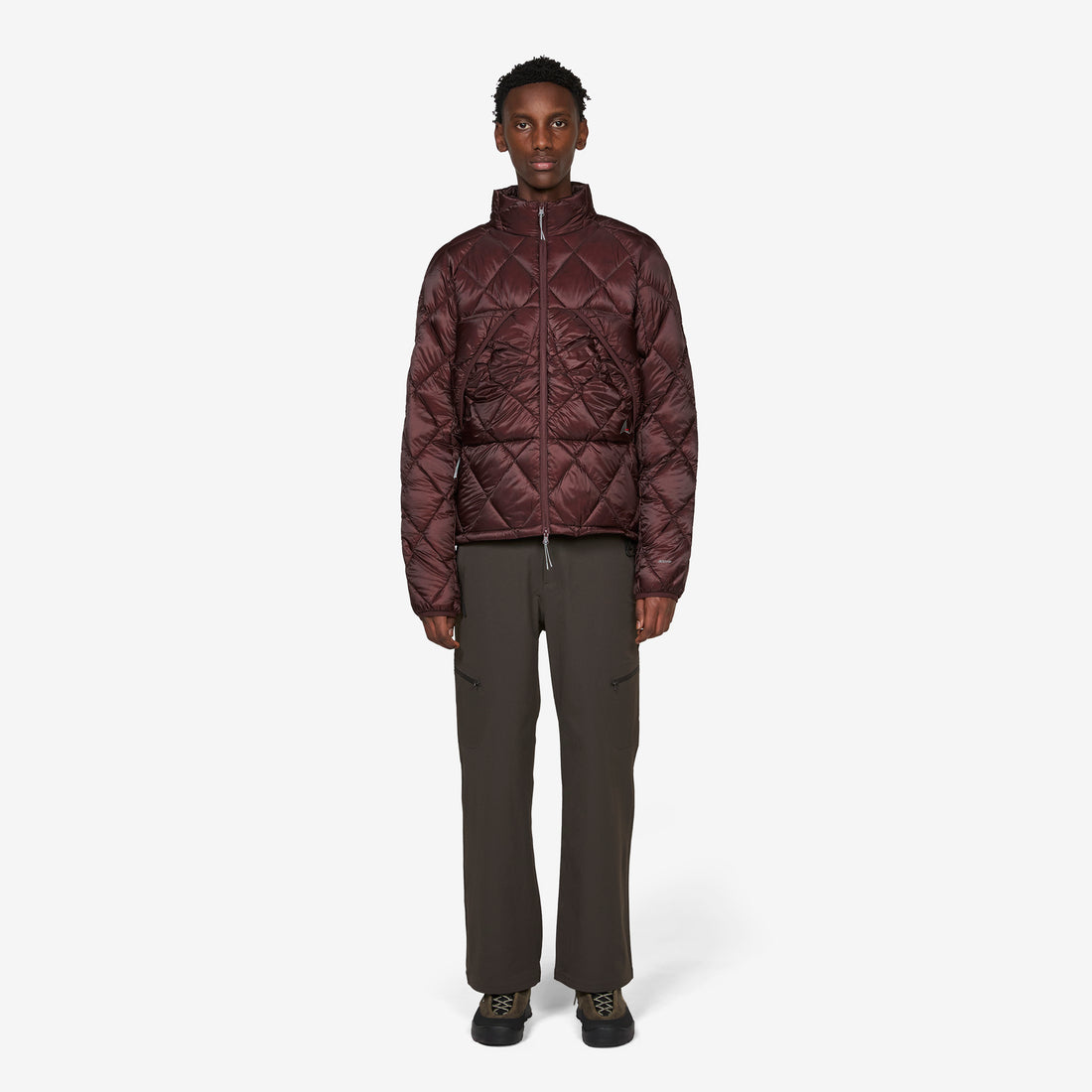 Nuna 800 Fill Power Hooded Down Jacket Burgundy Jackets