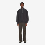 Logo Half Zip Sweater Washed Black