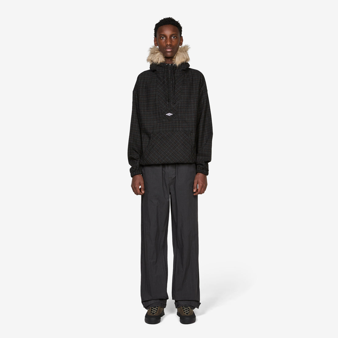 Flannel Fur Anorak Dark Brown Jackets