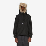 Flannel Fur Anorak Dark Brown