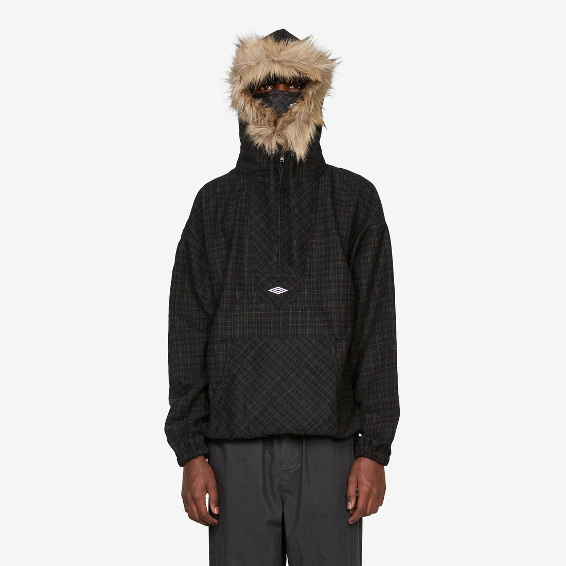 Flannel Fur Anorak Dark Brown Jackets