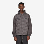 Double Plaid Jacket Dark Brown