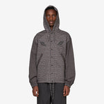 Double Plaid Jacket Dark Brown