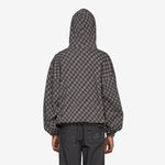Plaid Masked Hoodie Brown