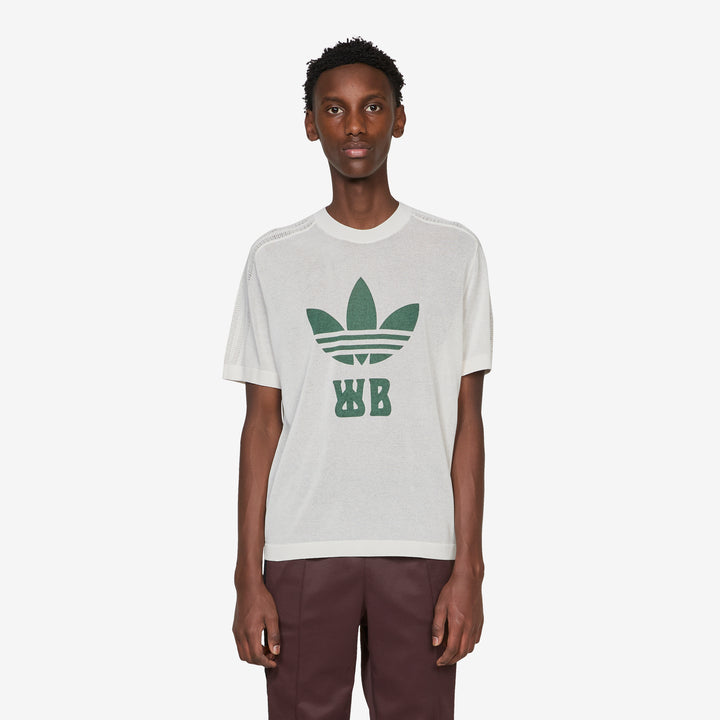 Wales Bonner x Knit Shirt Chalk White Front