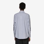 I'm Cross Graphic Poplin Longsleeve Shirt White | Blue