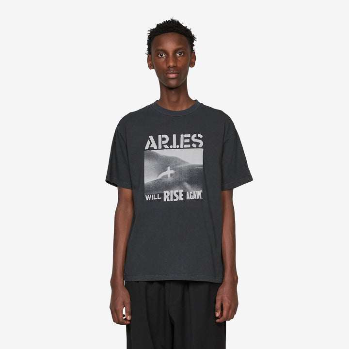 Faded Will Rise Again T-Shirt Black Front