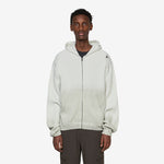 Bee Sun Faded Organic Waffle Zip Up Hoodie Dirty White
