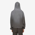 Bee Sun Faded Organic Waffle Zip Up Hoodie Graphite