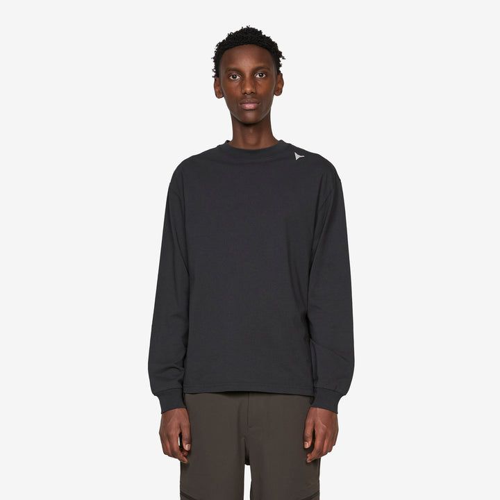 Logo Longsleeve Washed Black Front