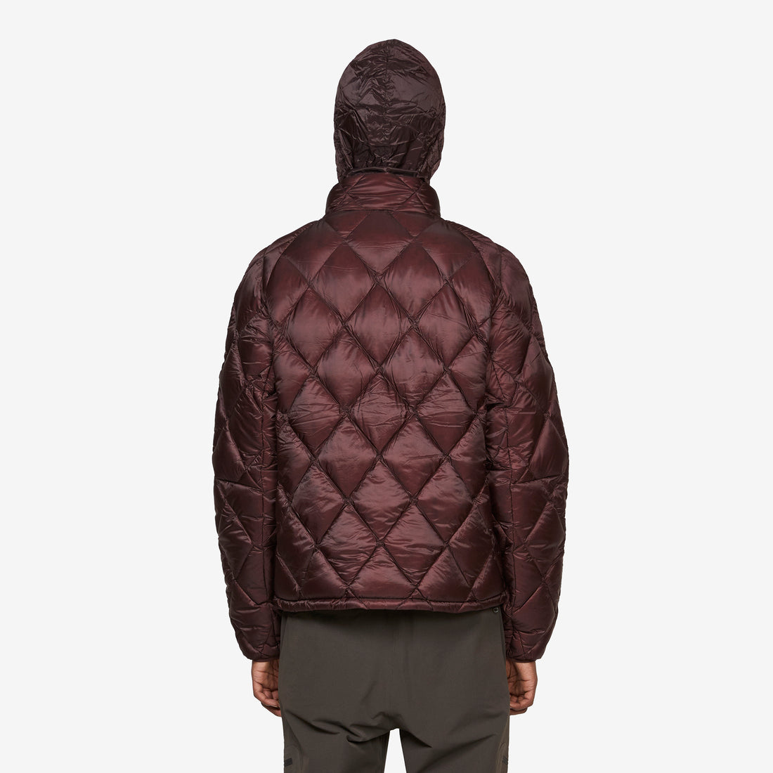 Nuna 800 Fill Power Hooded Down Jacket Burgundy Jackets