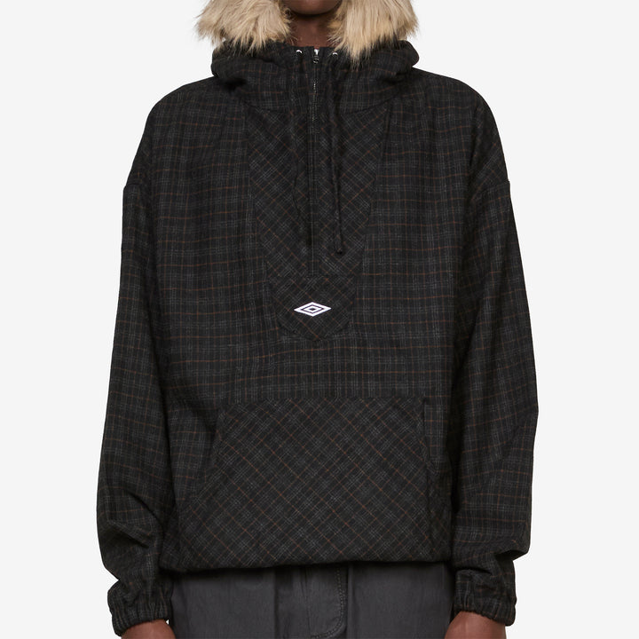 Flannel Fur Anorak Dark Brown