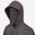 Double Plaid Jacket Dark Brown