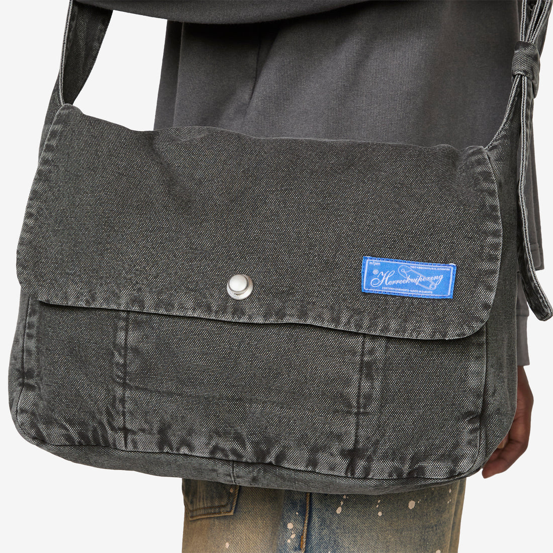 Postman Bag Stonewashed Grey Bags