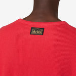 Reversible Barbed Love Temple Waffle Longsleeve T-Shirt Red