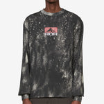 Fuzzy Print Long Sleeve Fuzzy Brown