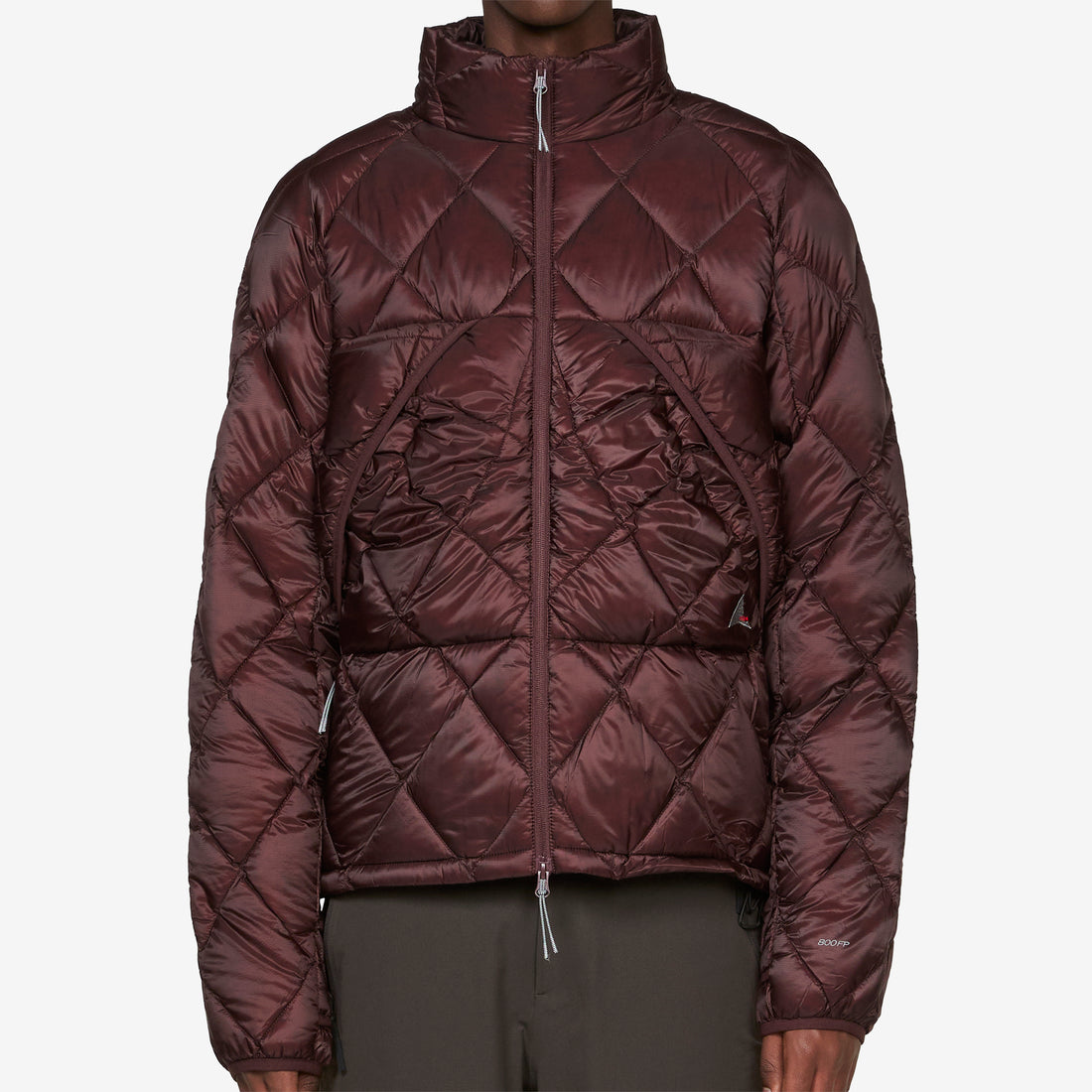 Nuna 800 Fill Power Hooded Down Jacket Burgundy Jackets