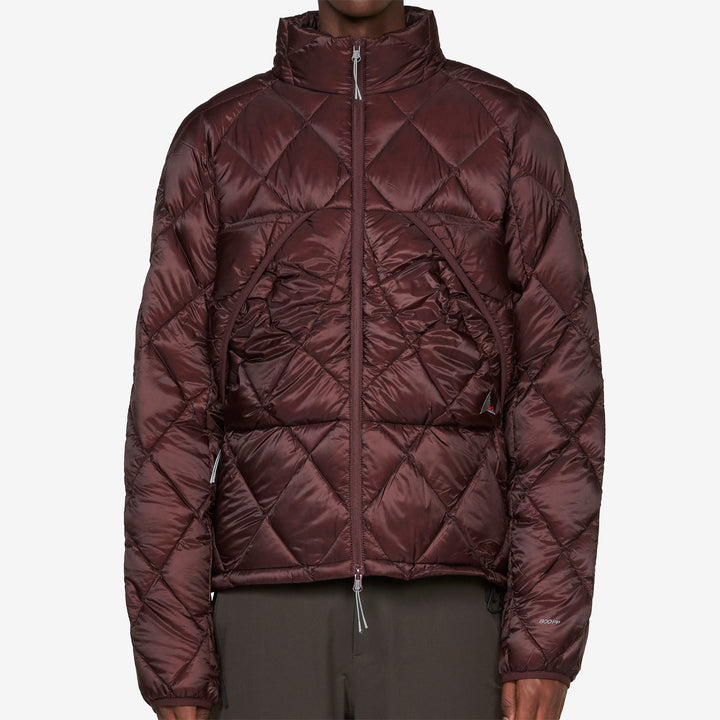 Nuna 800 Fill Power Hooded Down Jacket Burgundy