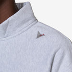 Logo Half Zip Sweater Light Grey