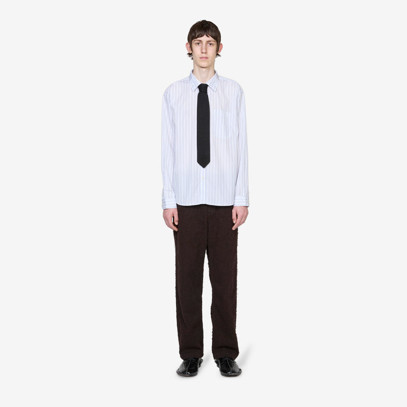 Formal Tie Black Knitted Stripe Accessories