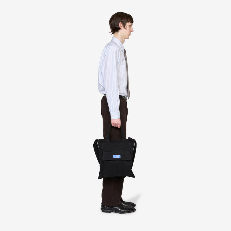 Routine Shoulder Bag Brushed Black Twill Bags