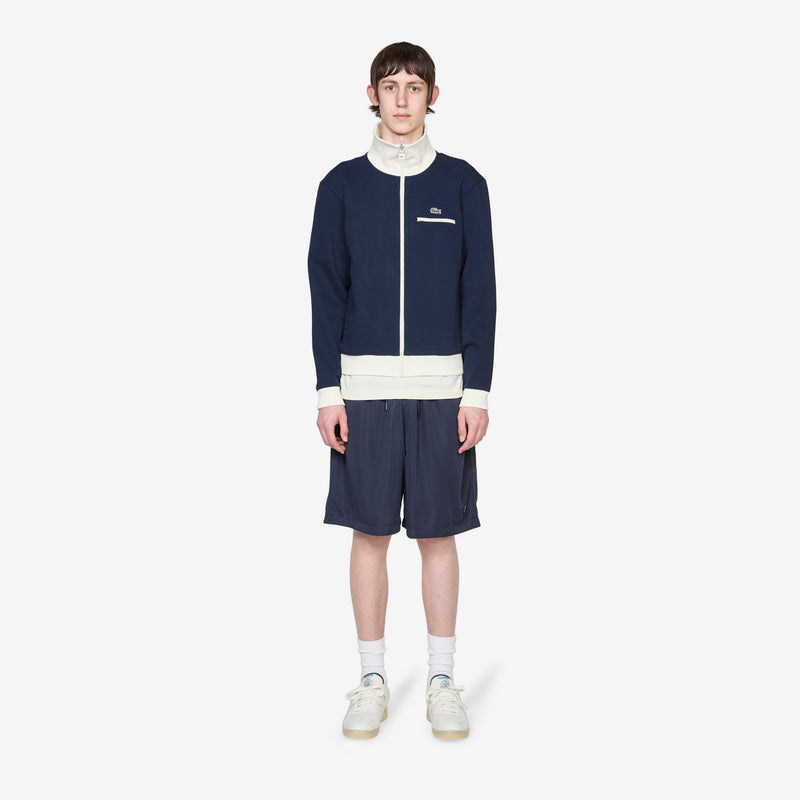 Elevated Pique Track Jacket Navy | Crystal Jackets