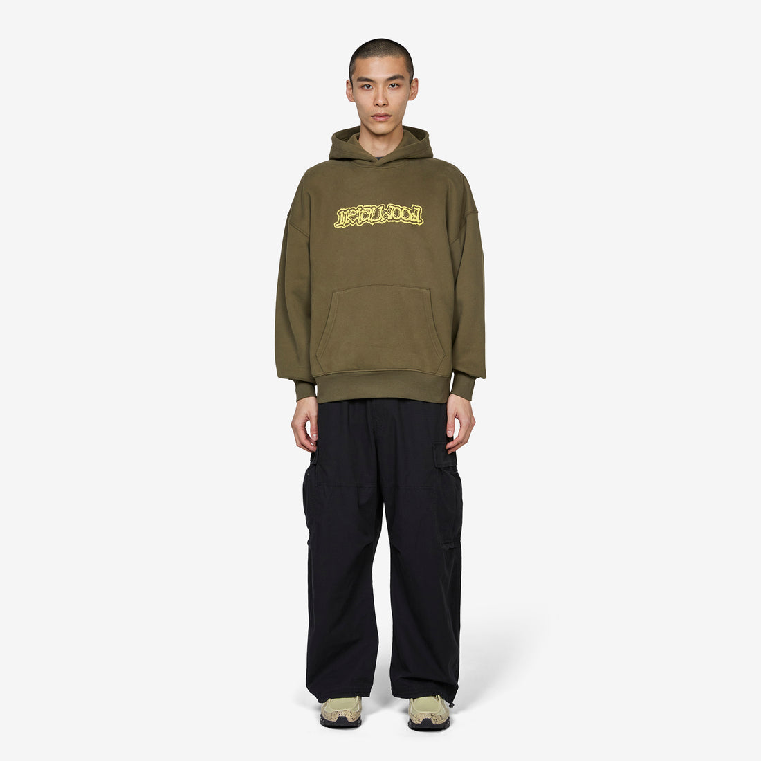Dewey Hooded Sweatshirt Olive Shirts