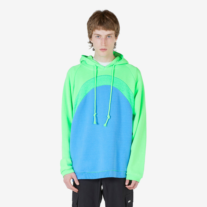 Unisex Rainbow Hoodie Blue Front