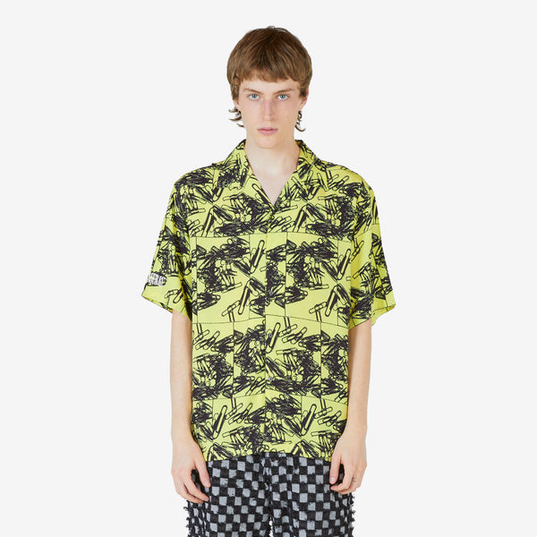 Clips Button Down Shirt Yellow Shirts