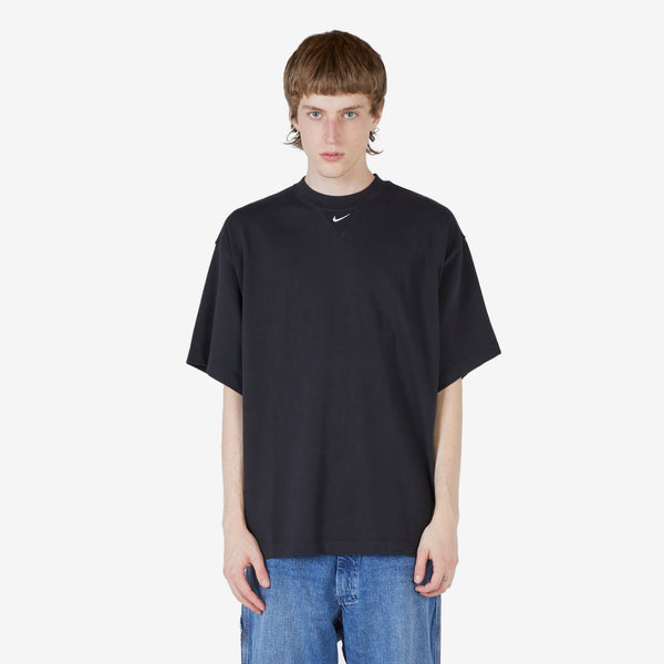 Solo Swoosh Short Sleeve Heavyweight Top Black | White